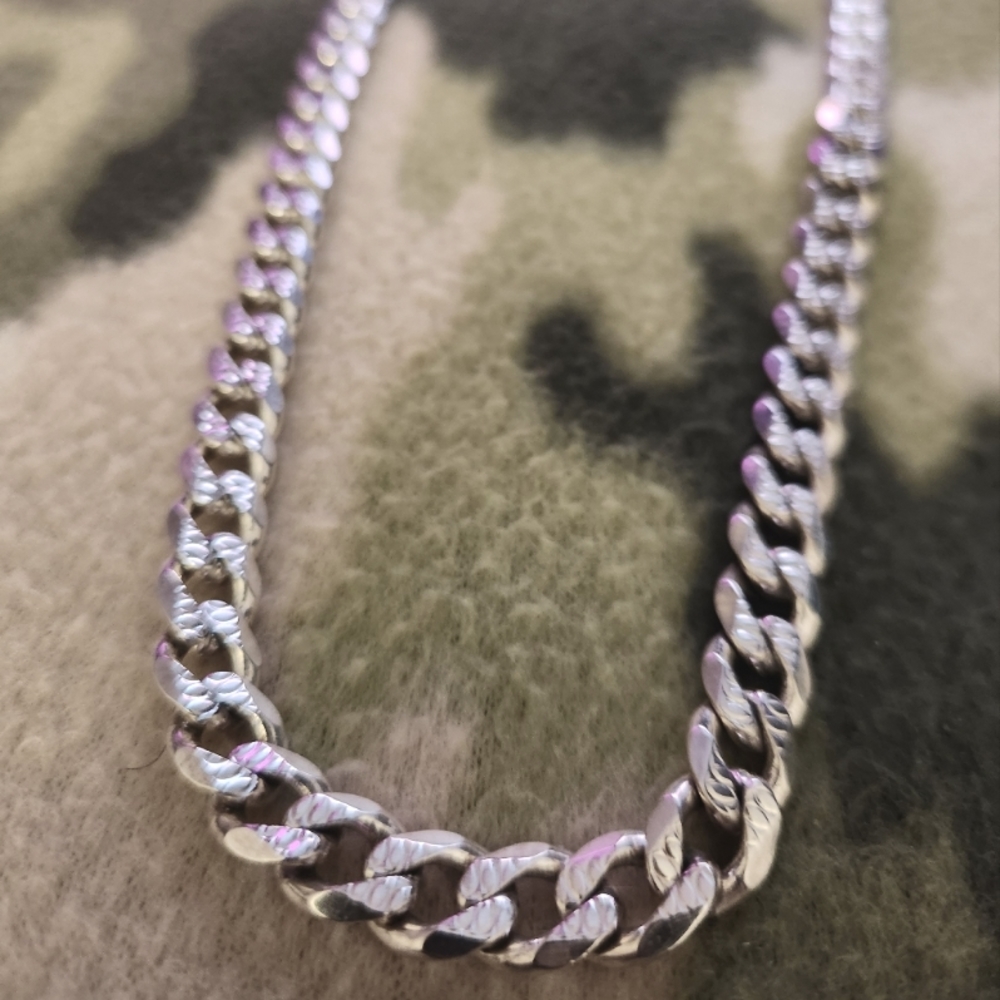 Mens Sterling Silver Necklace - 925 Italy